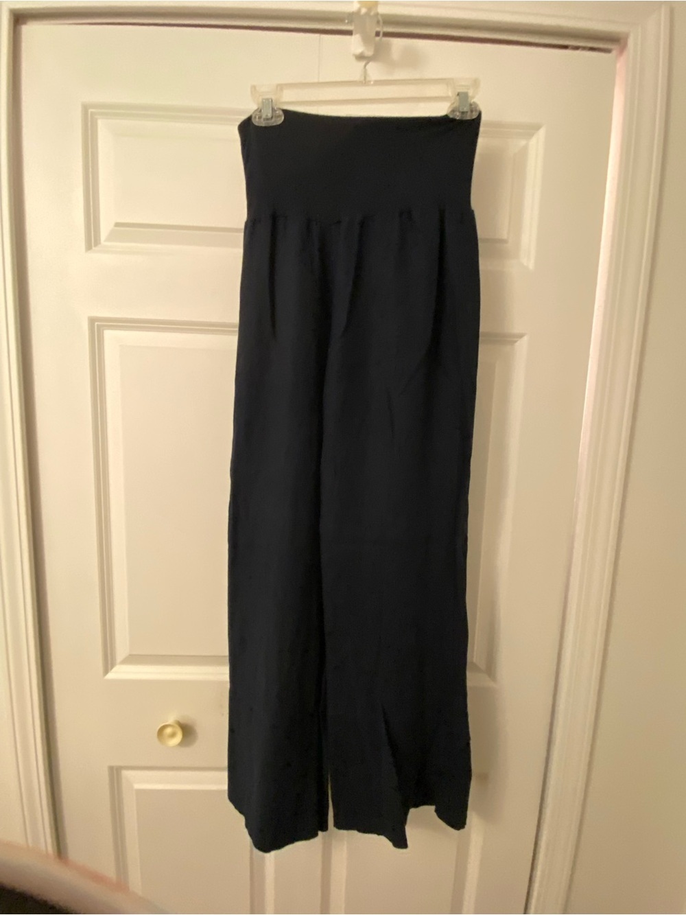love | tree Navy Wide Leg linen blend pants Small